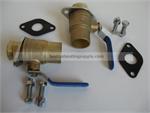 Grundfos 591211 Bronze Dielectric Isolation Valve Set, 1.5"
